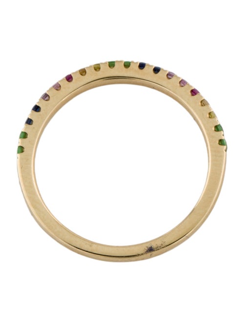 Ring 14K Rainbow Sapphire Band