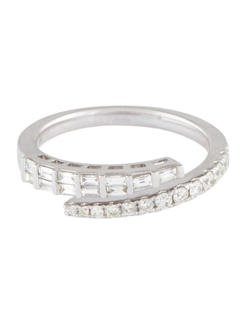 Ring 14K Diamond Cross Over Ring