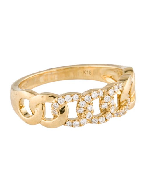 Ring 14K Diamond Link Chain Band