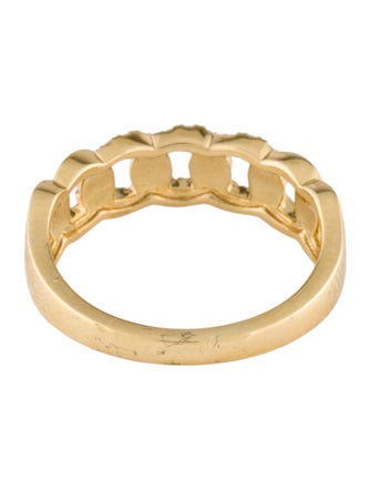Ring 14K Diamond Link Chain Band