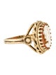 Ring 14K Shell Cameo Cocktail Ring