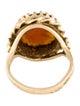 Ring 14K Shell Cameo Cocktail Ring
