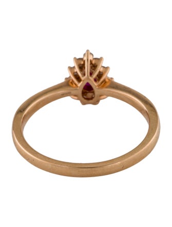 Ring 18K Ruby & Diamond Cocktail Ring