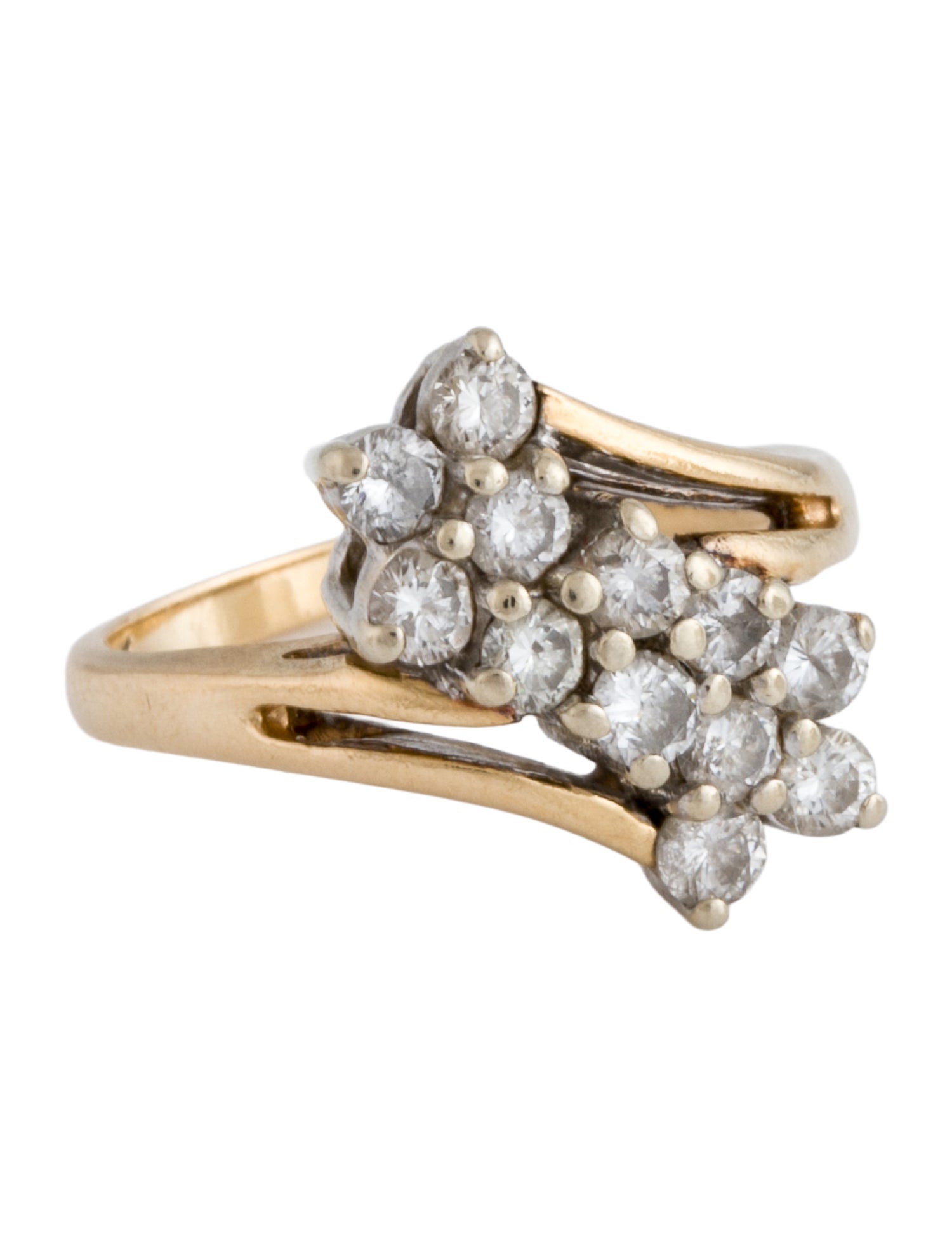 Ring 14K Diamond Cocktail