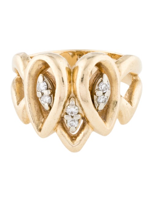 Ring 14K Diamond Cocktail Ring