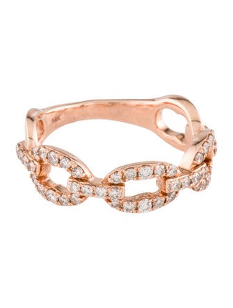 Ring 14K Diamond Link Ring