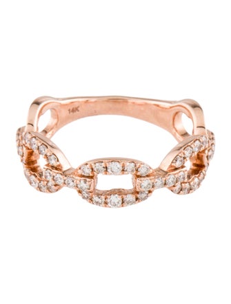 Ring 14K Diamond Link Ring