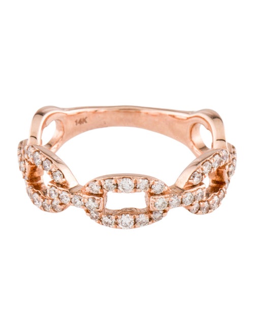 Ring 14K Diamond Link Ring