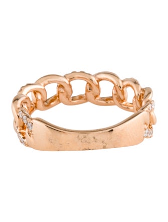 Ring 18K Diamond Link Band