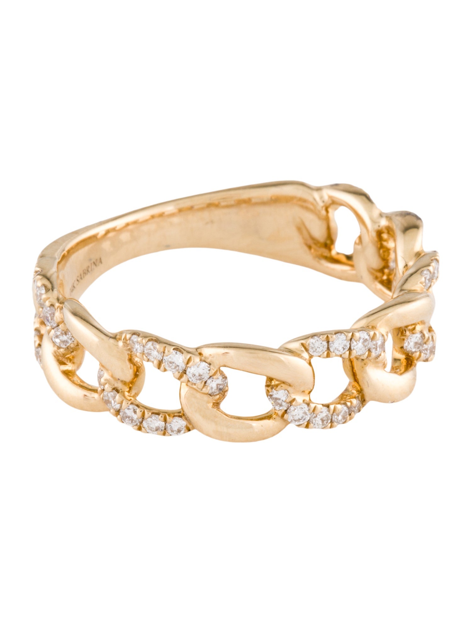 Ring 14K Diamond Link