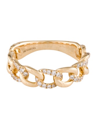 Ring 14K Diamond Link Ring