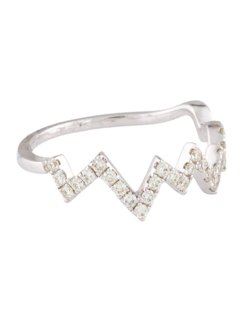 Ring 14K Diamond Heart Beat Ring