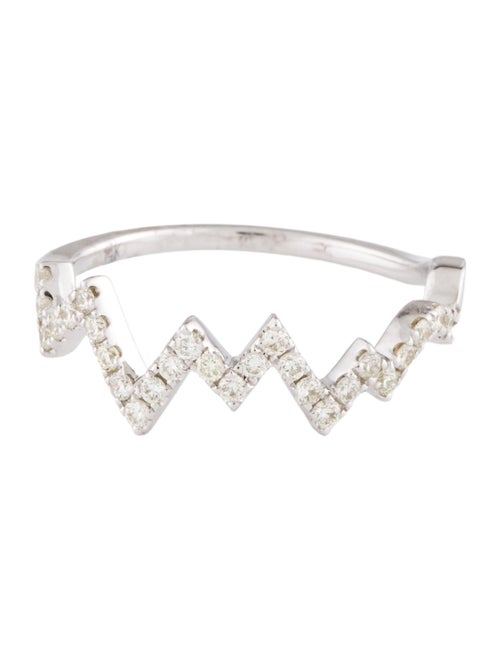 Ring 14K Diamond Heart Beat Ring