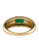 Ring 14K Emerald & Diamond Cocktail Ring