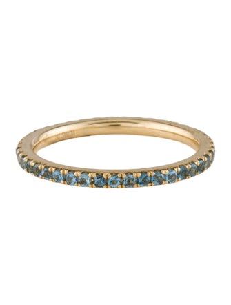 Ring 14K Aquamarine Eternity Band