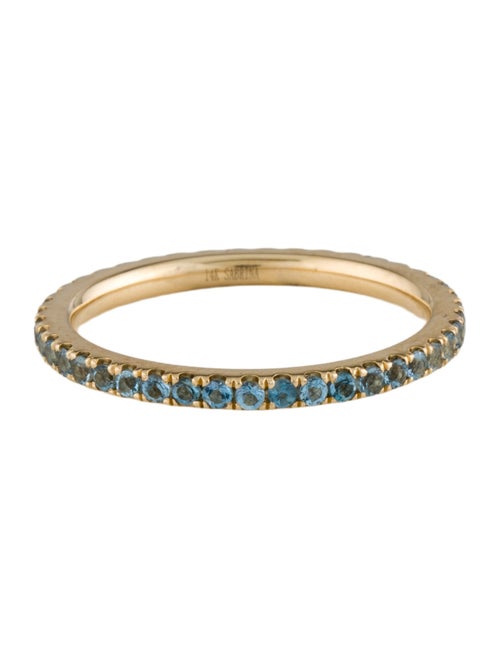 Ring 14K Aquamarine Eternity Band