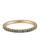 Ring 14K Aquamarine Eternity Band