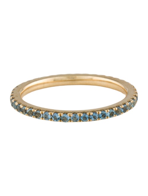 Ring 14K Aquamarine Eternity Band