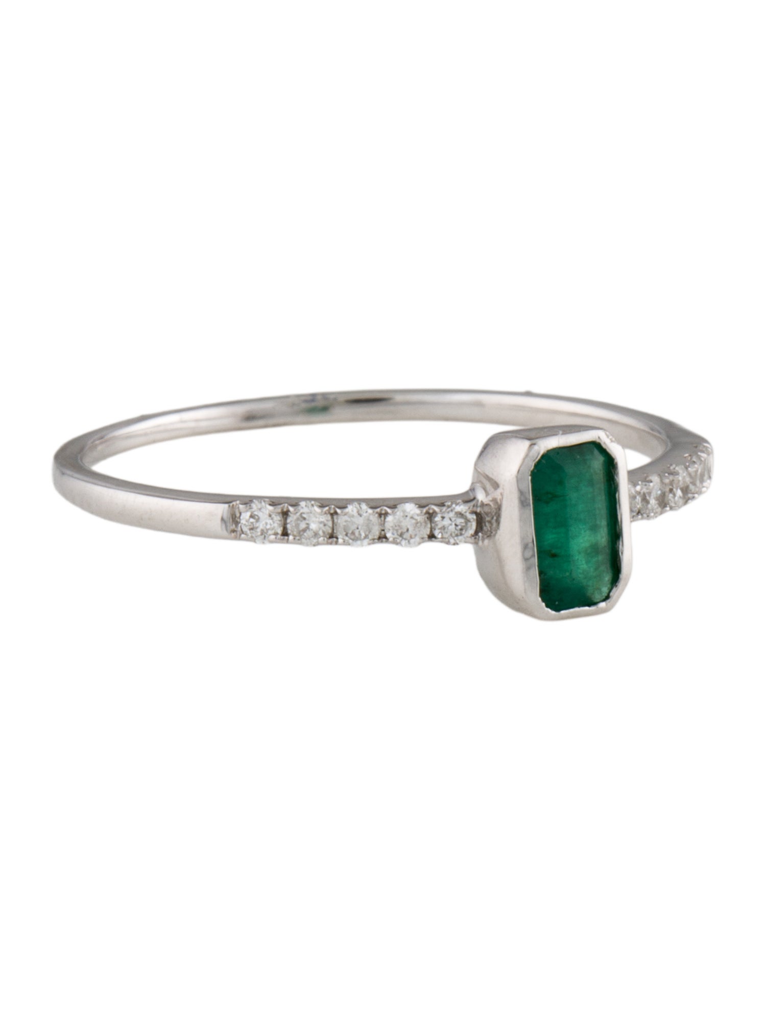 Ring 14K Emerald & Diamond