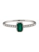 Ring 14K Emerald & Diamond Ring