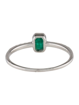 Ring 14K Emerald & Diamond Ring