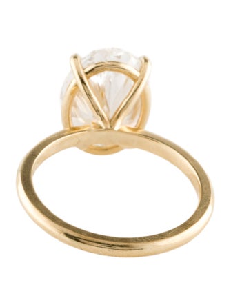 Ring 14K 4.35ct Lab-Grown Diamond Solitaire Engagement Ring