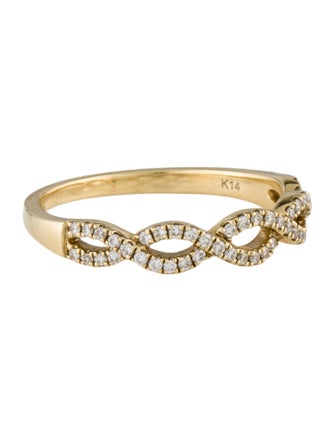 Ring 14K Diamond Twist Band