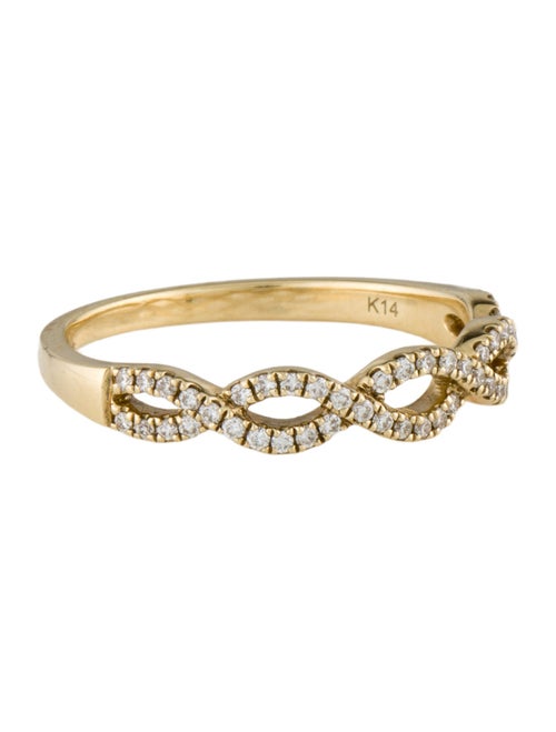 Ring 14K Diamond Twist Band