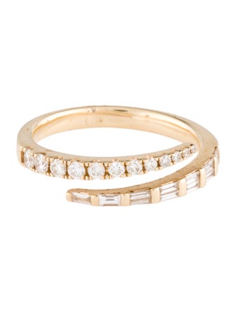 Ring 14K Diamond Bypass Ring