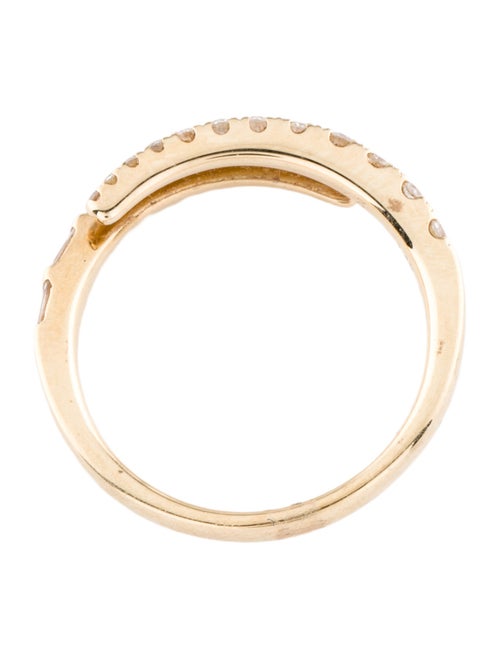 Ring 14K Diamond Bypass Ring