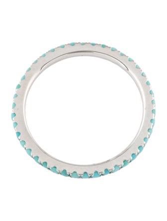 Ring 14K Turquoise Eternity Ring