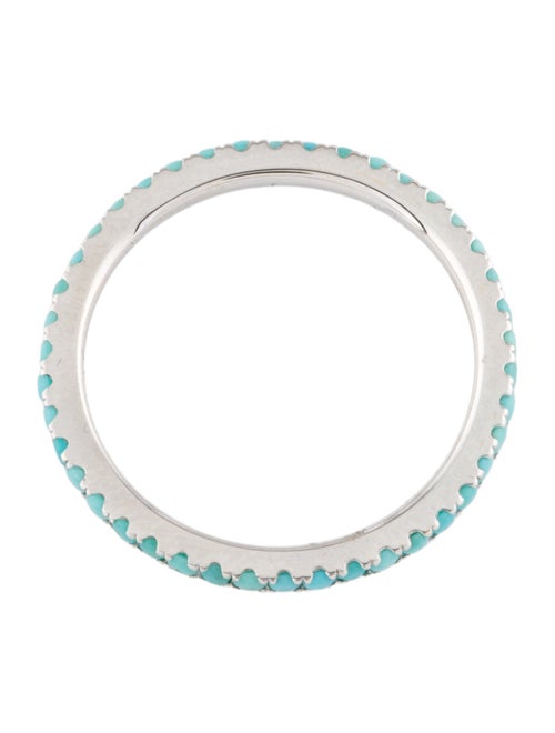Ring 14K Turquoise Eternity Ring