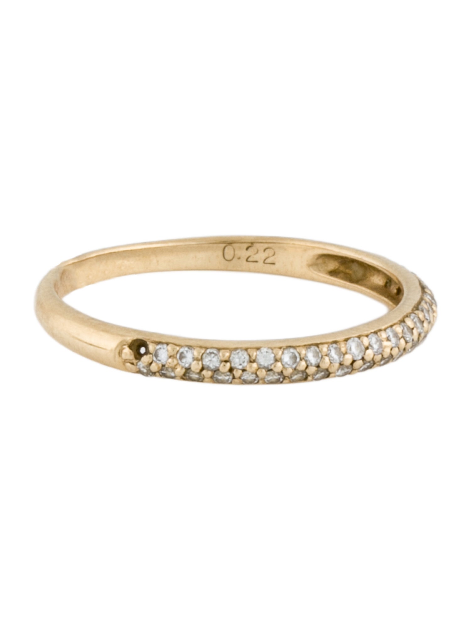 Ring 14K Diamond Pavé Band