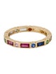 Ring 14K Multistone Bezel Eternity Band