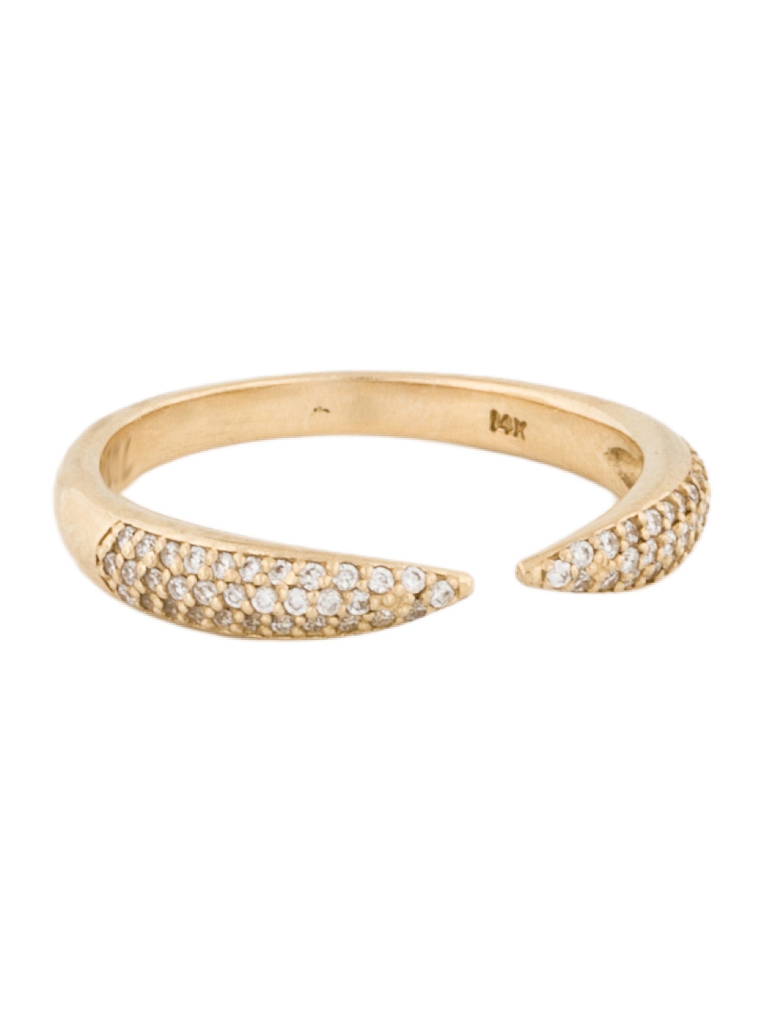 Ring 14K Diamond Claw Band