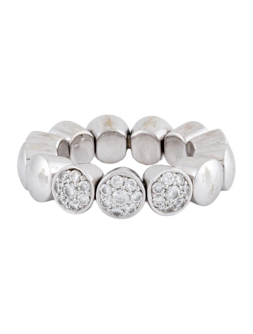 Ring Scheffel 18K Diamond Rivière Stretch Link Ring