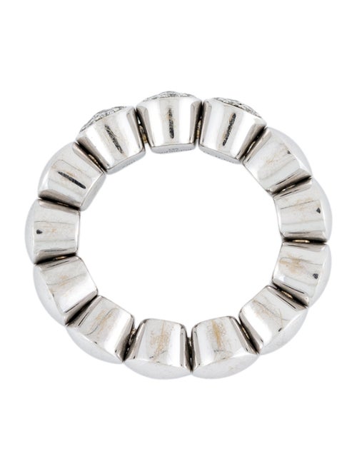 Ring Scheffel 18K Diamond Rivière Stretch Link Ring