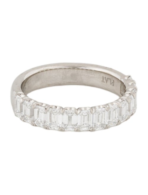Ring By Bonnie Platinum 1.46ctw Lab-Grown Diamond Half-Eternity Band