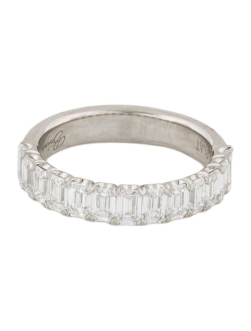 Ring By Bonnie Platinum 1.46ctw Lab-Grown Diamond Half-Eternity Band