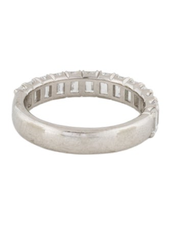 Ring By Bonnie Platinum 1.46ctw Lab-Grown Diamond Half-Eternity Band