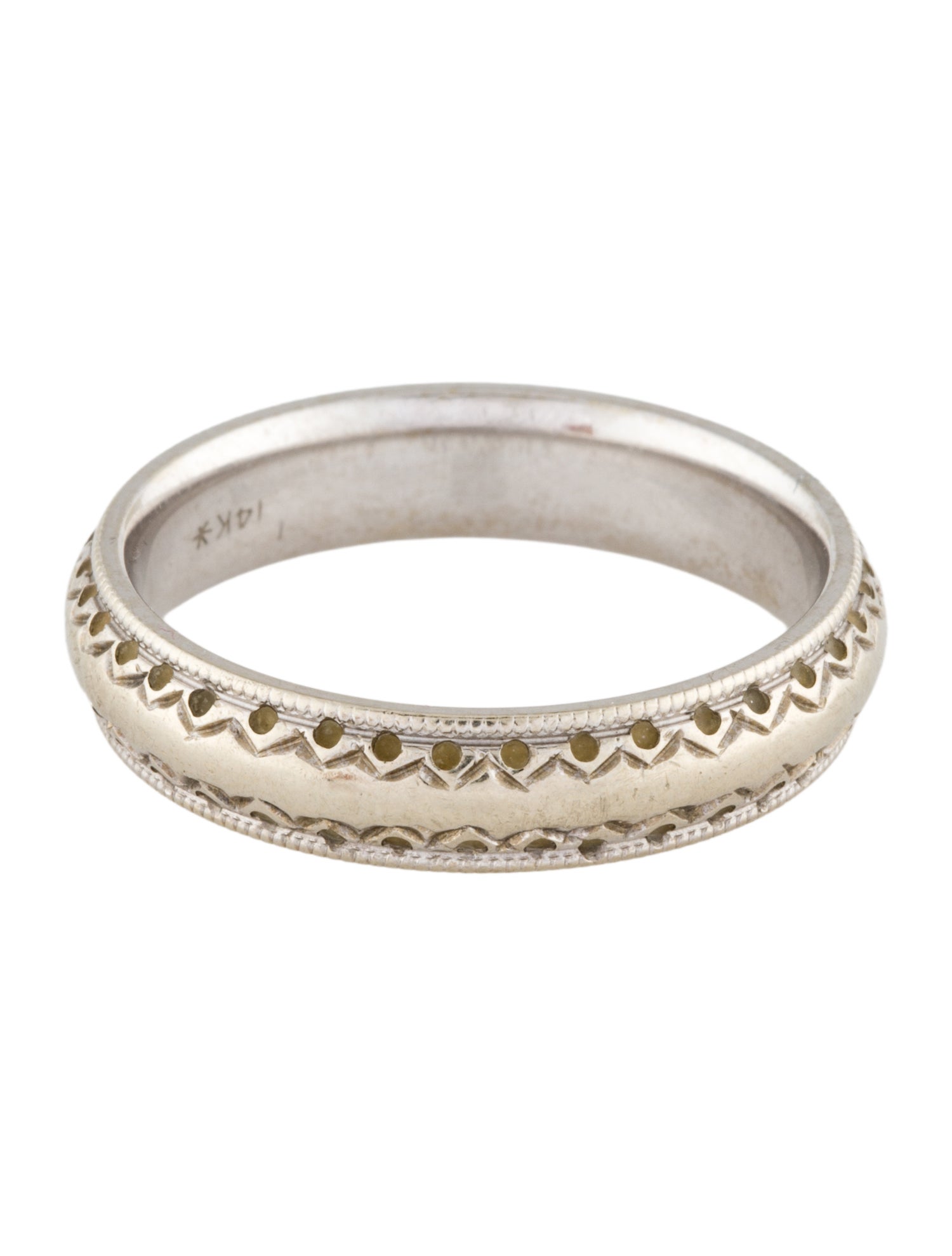 Ring 14K Engraved Band Ring