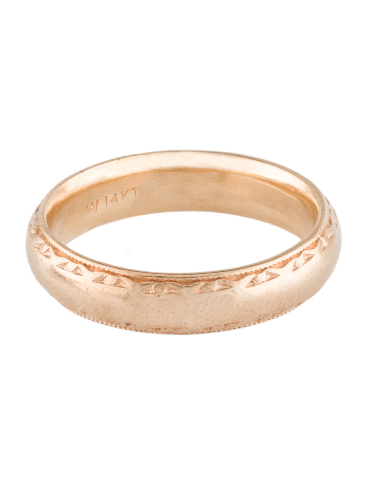 Ring 14K Engraved Band