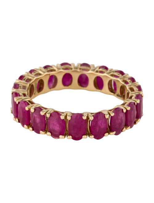 Ring 14K 3.93ctw Ruby Eternity Band
