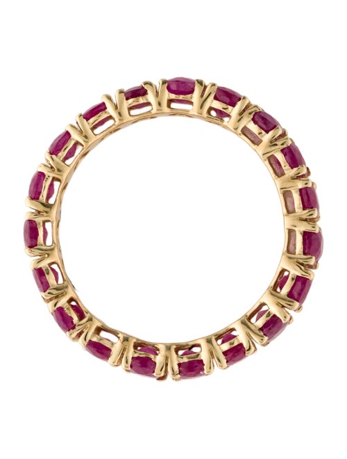 Ring 14K 3.93ctw Ruby Eternity Band