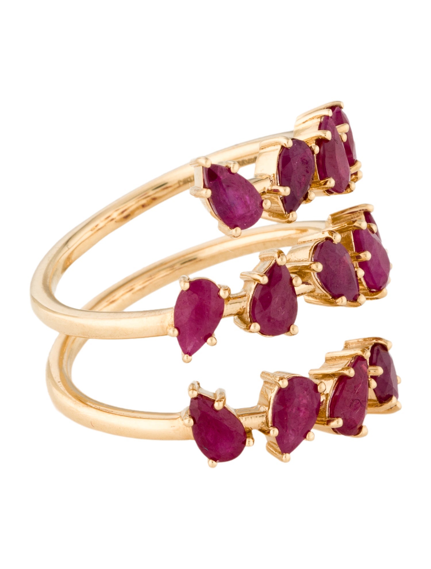 Ring 18K 3.04ctw Ruby Band Ring