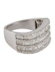 Ring 18K 1.35ctw Diamond 6 Row Band