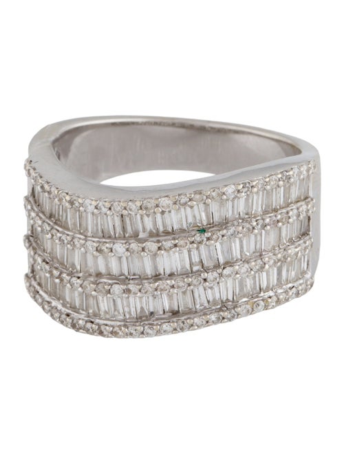 Ring 18K 1.35ctw Diamond 6 Row Band