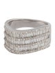Ring 18K 1.35ctw Diamond 6 Row Band