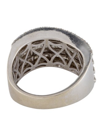 Ring 18K 1.35ctw Diamond 6 Row Band