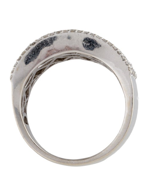 Ring 18K 1.35ctw Diamond 6 Row Band